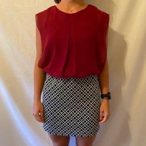 NWOT Speechless Maroon Dress with Fitted S…